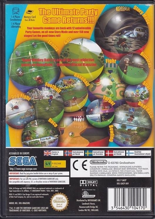 Super Monkey Ball 2 - GameCube (B Grade) (Genbrug)